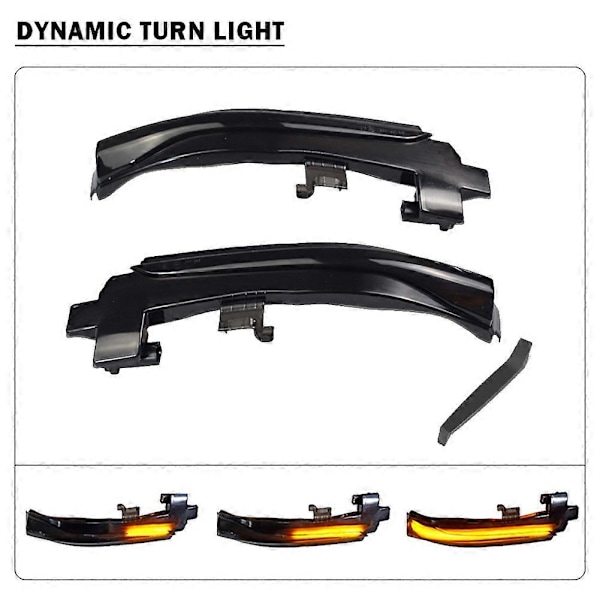 For V40 CC II S60 2011-2018 S80 V70 III Bil Dynamisk LED Blinklys Sidespeil Lys Indi