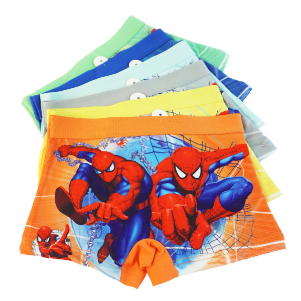 6st Kids Spiderman kalsonger Pojkar Boxer Hero kalsonger S3- 6pcs M (3-4years old)