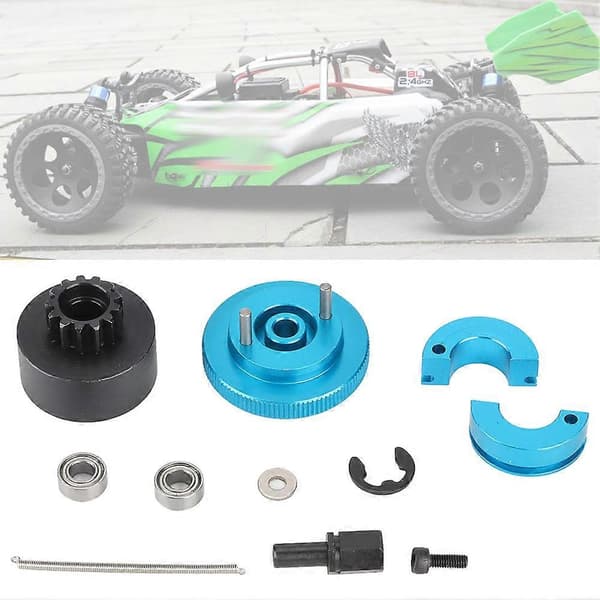 1 Set 13T Svänghjul Hastighet Koppling Variator Set Klockfjädrar Passar för 1/10 RC Nitro Motor (Blå)