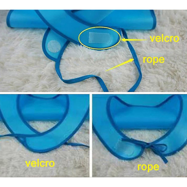 Silikon Smekker for Voksne med Acsergery Smulefanger, Vanntette Smekker for Voksne, Ekstra Lang Gave