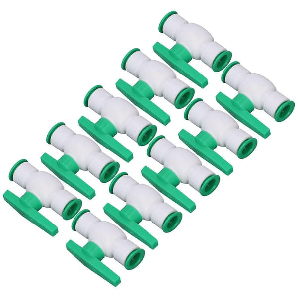 10 st Kulventil Rak Snabbkoppling PPR Kopplingsset Kit för Vattensystem 20mm / 0.79in