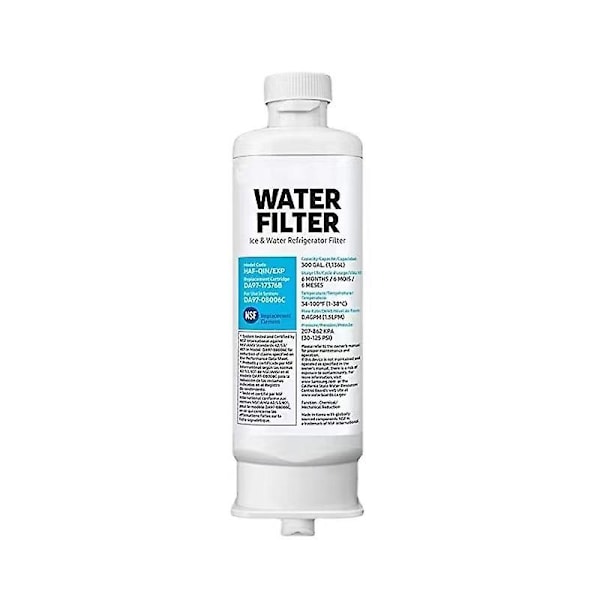 2-pak Køleskabs Vandfilter Udskiftningsfilter til Samsung DA97-17376B DA97-08006C HAF