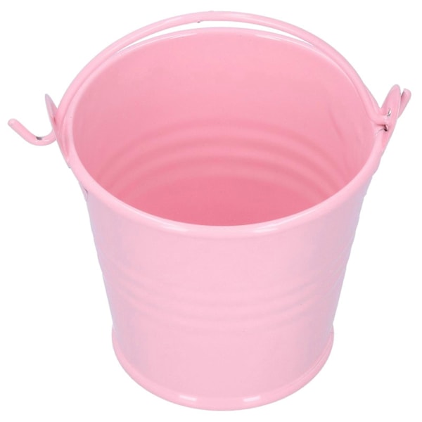 10 KPL Kukkaruukku Mini Mehikasvi Ruukku Pieni Metallinen Ämpäri Sisä- ja Ulkokoristeluun Pinkki 4x5,5x6cm