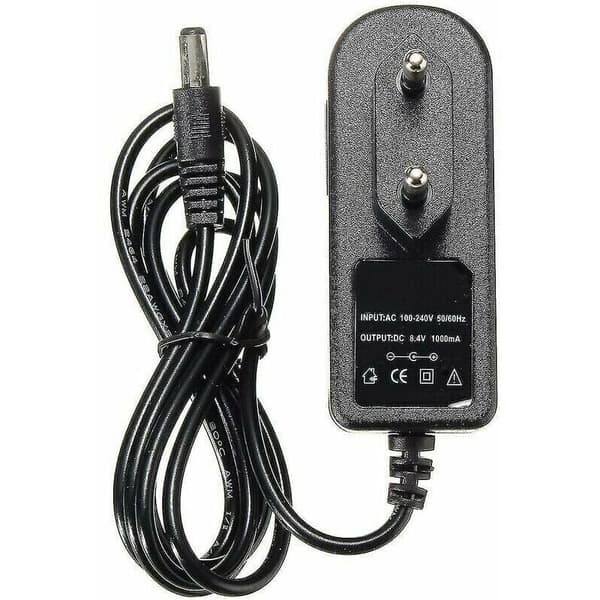 8,4v 1a Smartlader for 7,4v 7,2v Li-ion Li-po Batteri Auto-stopp