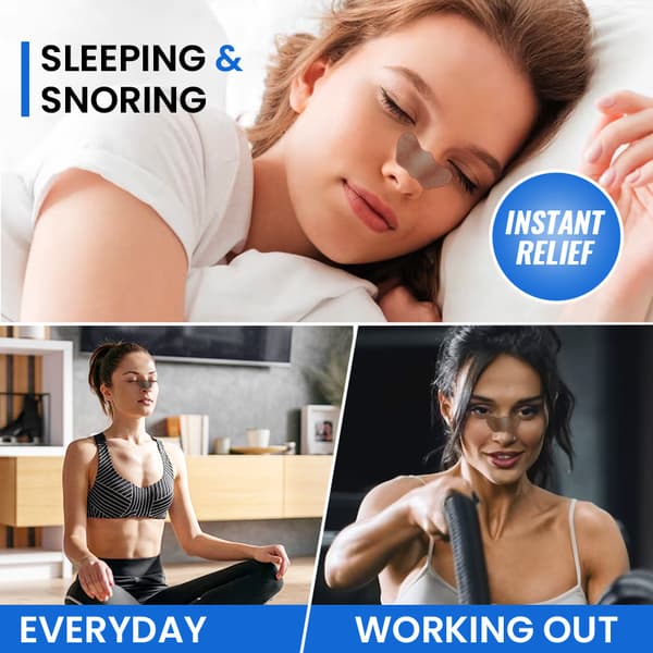 2-pack näsplåster för bättre andning, 6 plåster/påse