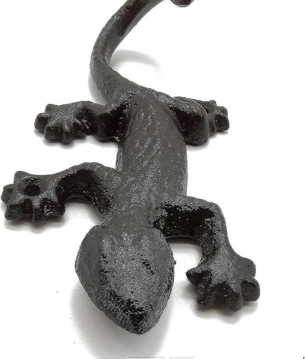 3-pack Kroklist Väggmonterad Antik Dekorativ Gecko Krokar