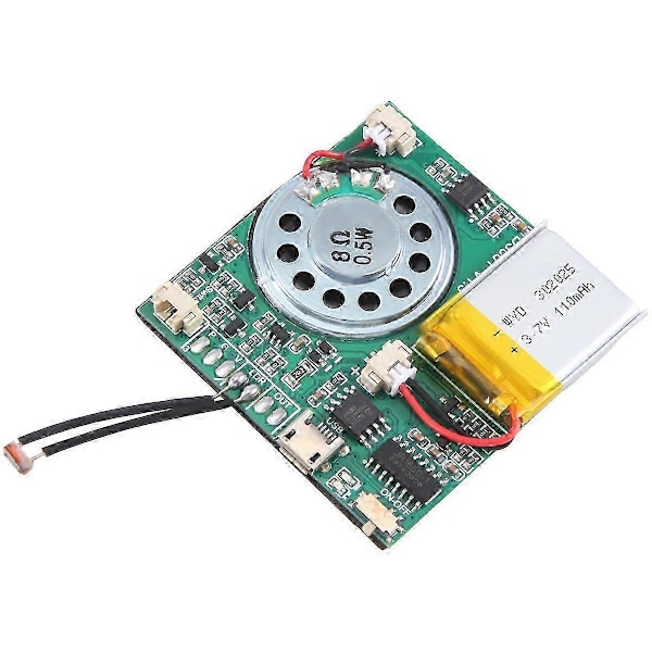 USB Optagelses Musikmodul DIY MP3 Optagelig Lydmodul USB Downloadbart Lydmodul, Lys Con