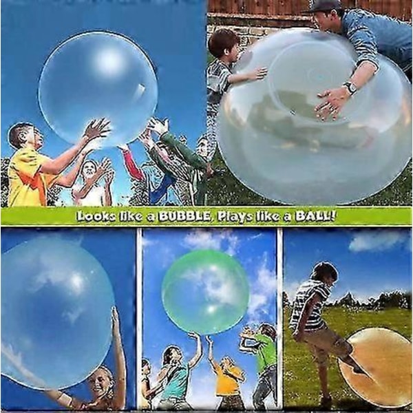 Bubble Ball Leksak För Vuxna Barn, Uppblåsbar Vattenboll Rolig Sommar Strand Trädgård Boll Mjuk Gummiboll Utomhus Spel Gåva