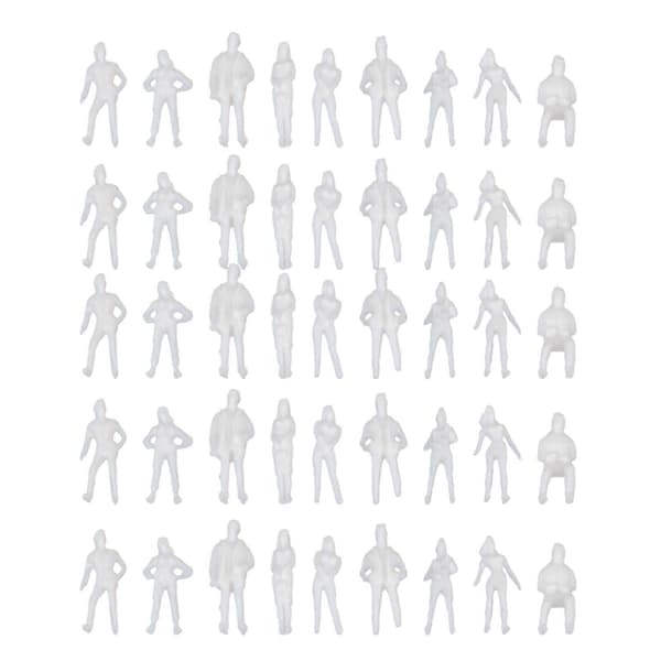 100 stk. Plastik Figur Mini Figur Håndværk Ornament Husholdnings Statisk Model