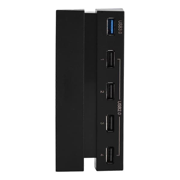 Höghastighets 5-Portars USB Hub 2.0 & 3.0 Expansions Hub Controller Adapter för PS4 Spelkonsol