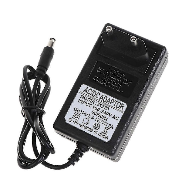 BBQ Luftblæser 12V Strømventilator Justerbar Hastighedsregulator BBQ Ventilator EU Stik