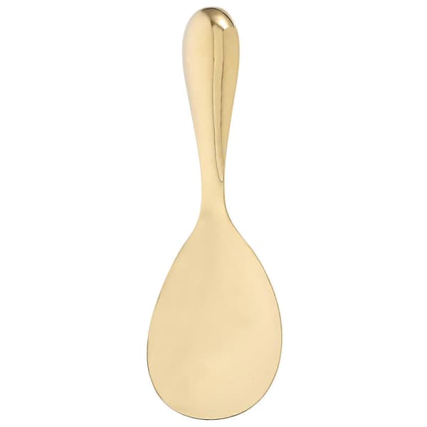 Gull Serveringsskje Rustfritt Stål Ris Servering For Måltidsforberedelse Høyglans Speilfinish Ergonomisk Håndtak 1 stk