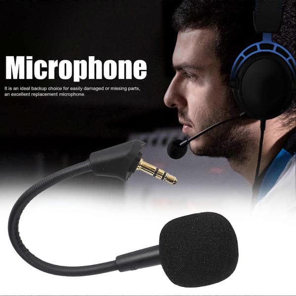 Mikrofon med brusreducering, ersättningsmikrofon för headset till Kingston HyperX Cloud Alpha