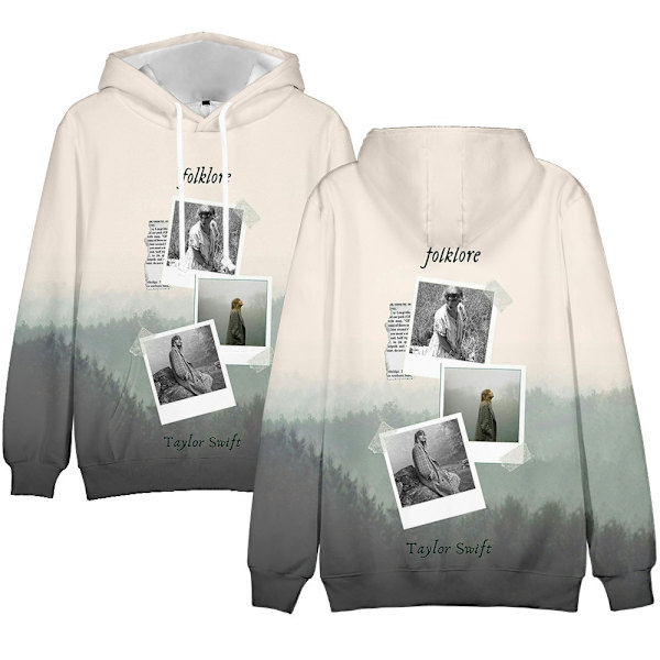 Taylor Swift-sångaren Taylor Swift konstfoton perifer ny huvtröja med 3D digitaltryck 4XL