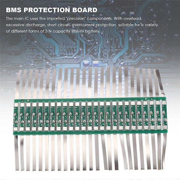 100 kpl 3A suojalevy 1S 3.7V 18650 Li-Ion litiumakulle
