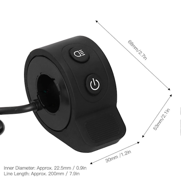 Gasreglage Accelerator Ersättning Elscooter Integrerad Brytare Utomhusutrustning