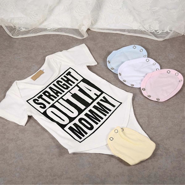 5 st Gula Baby Flickor Pojkar Barn Super Användbar Blöja Jumpsuit Partner Förläng Förlängningsfilm