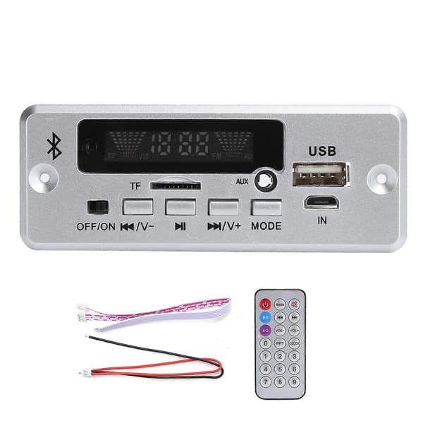 02CABT Dekoderkort Universell WAV-dekodningsmodul MP3-dekoderkort med Bluetooth-samtal Silver