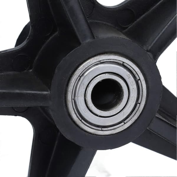 6in 5 Hull Solid Hjul PU Rullestol Rollator Hjulnav Erstatning 608ZZ Metalllager