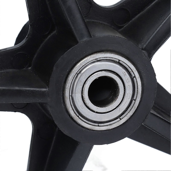 6in 5 Huls Massivt Hjul PU Kørestols Rollator Hjul Nav Udskiftning 608ZZ Metalleje