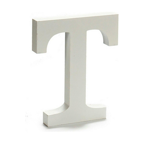 Bokstav Pincello T Vit 1,8 x 21 x 17 cm (12 Enheter)