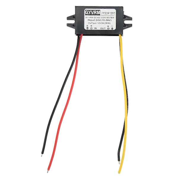 DC Buck Modul Ultratunn Vattentät PP-kapsling Hög Konverteringsfrekvens Buck Spänningsomvandlare Modul 24V till 12V