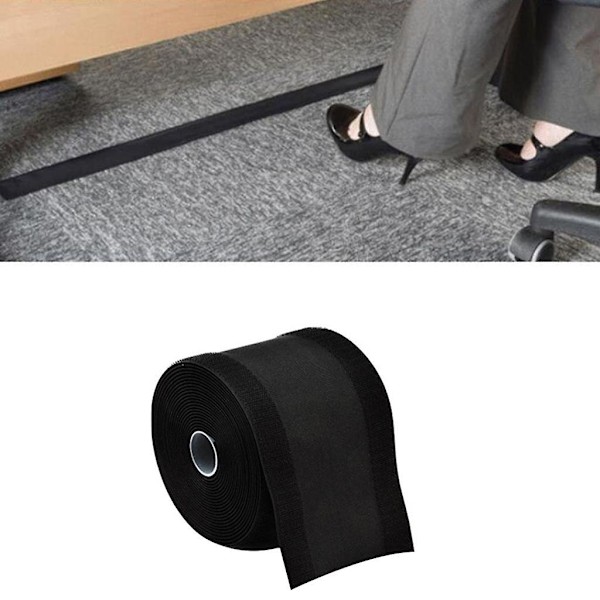 Polyester Kabelbeskytter Hylse Datamaskinledninger Omslag Deksel For Gulv 1m