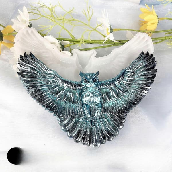 Uglefigur Forme 3D Fuglestatue Dekor Silika