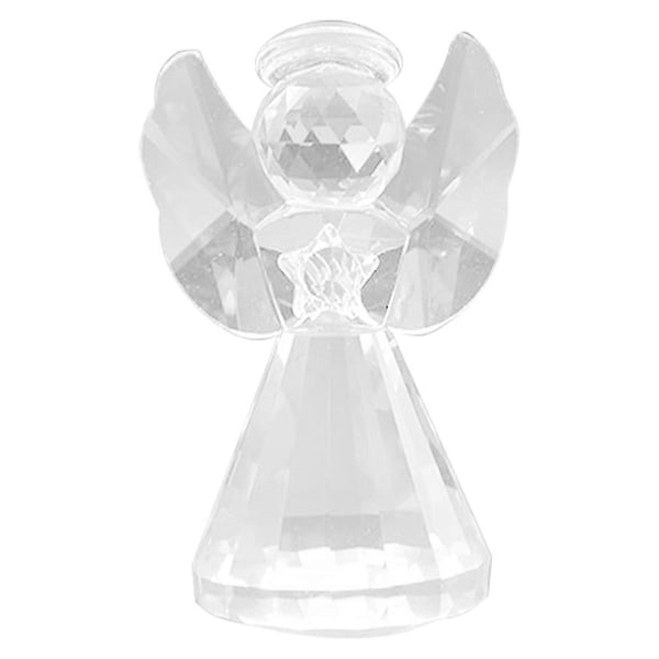 Krystal Engel Figur Dekoration, Glas Skytsengel Statue Figurer Samleobjekter, Smuk Engel Ornament