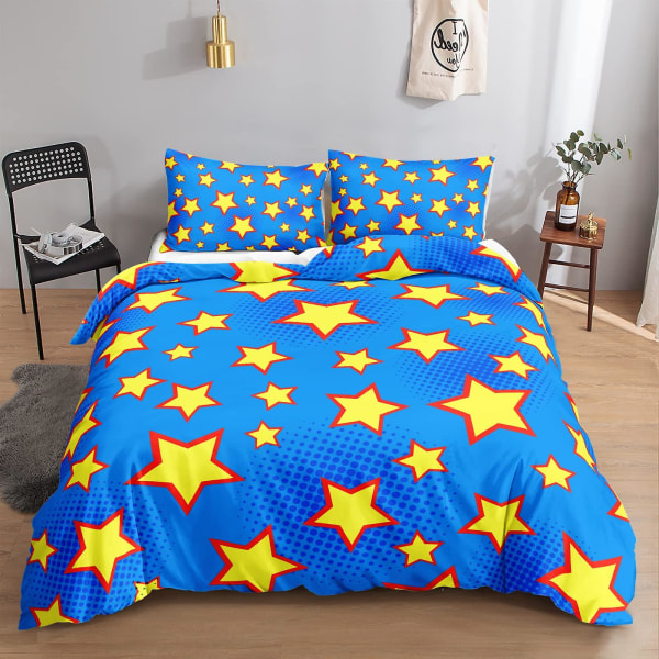 Printed Sängkläder Set Queen Size Galaxy Cover Set Kid Fantasy Universe Täcken Cover Ultramjukt polyester cover