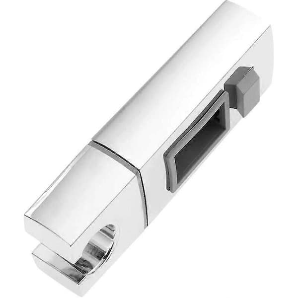 Skyvbart dusjhodeholder for stang - 18 x 30mm - Rektangulær, firkantet utskiftbar håndholdt dusjholder, ABS krom dusjhodeholder for bad, 70g