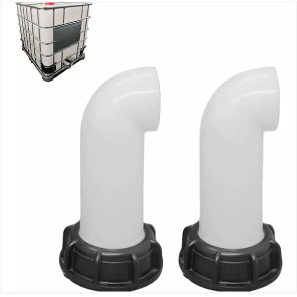 st Vattentank Munstycksventil. Vattentankventil. 60mm IBC Vattentankadapter. För död IBC-tank (vit)