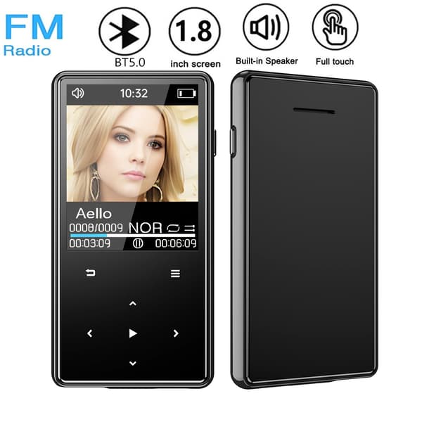 Bluetooth MP3/MP4-spelare, bärbar walkman med extern högtalare