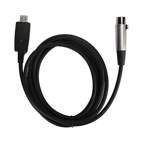 JORINDO 3 Meter USB til XLR Kabel Han til 3-Pin Hun Mikrofon Kabel Forlængerledning