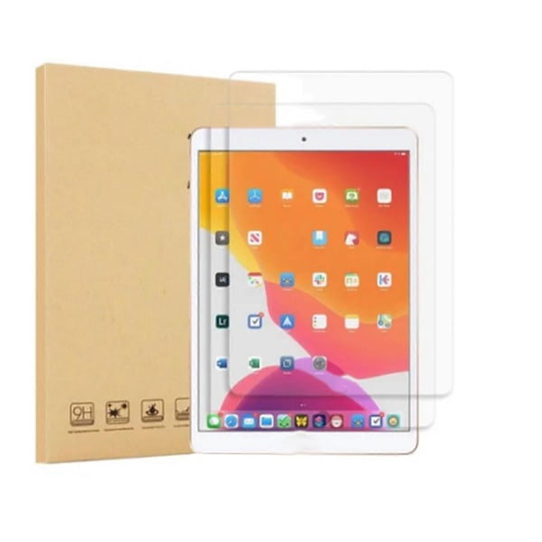 2 stk. Tablet Skærmbeskytter 2.5D Buekant Sømløs Montering Sensitiv 10.2 Tommer Hærdet Glas Film til IOS Pad 7 8 9