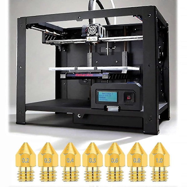24 stk. Ekstruderdyser 3D-printerdyser til Makerbot Creality Cr-10 Ender 3 5