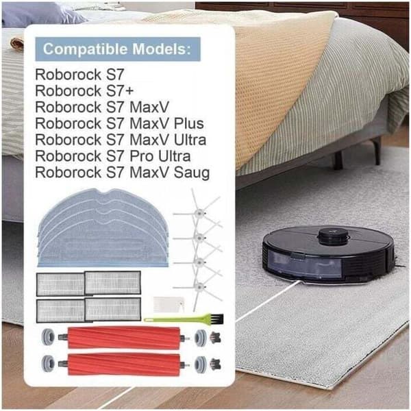 Tilbehør til Roborock S7 - S7 MaxV Plus - XU, S7 MaxV Ultra - S7 Pro Ultra - S7 MaxV støvsuger.