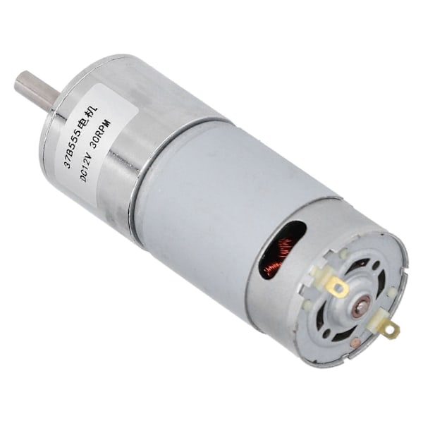 Växelmotor Elektrisk Reduktionsväxellåda Industriella Kontrolltillbehör 30RPM DC12V 37B555