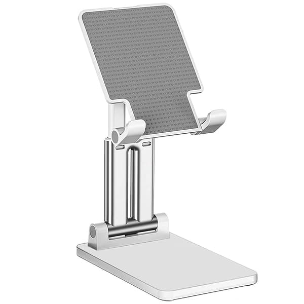 Justerbart Tabletstativ - Vikbart och Kompakt Hållare Kompatibel med iPad, Samsung Tablets och Telefoner