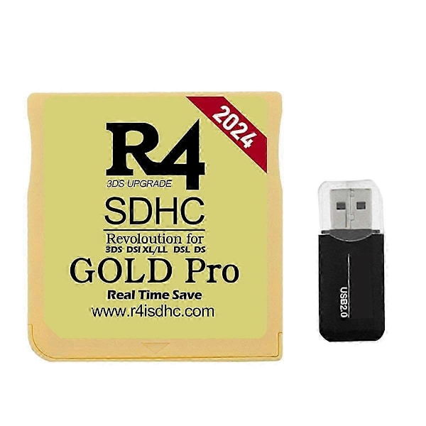 2024 R4 Kort R4 SDHC Adapter Flash Kort kompatibel med DSL XL/LL Secure Digital Memory Card Burning Card C