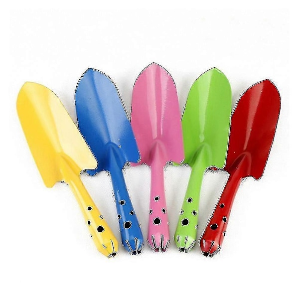 Mini Färgglad Handskyffel, Spadeset Trädgårdsredskap För Blomjord Plantering Grävning (5-pack)