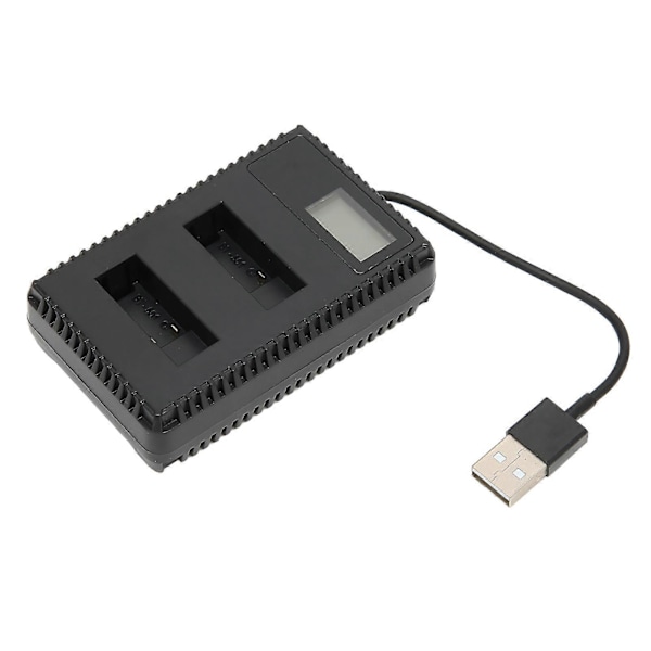 Kamerabatterioplader Dobbelt USB-oplader med LCD-display til AHDBT501 kamerabatteri