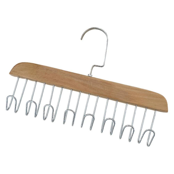 BH-hängare Rejäl och tålig trähalsduk Organizer Platssparande galgar Organizer för mösshalsdukar BH:ar husdjurskläder Dark Khaki