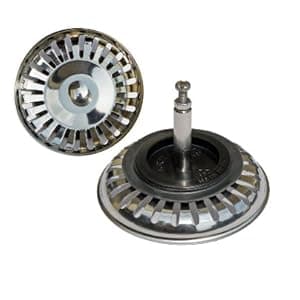 Silkurv vask 80mm rustfritt stål, med pluggfunksjon