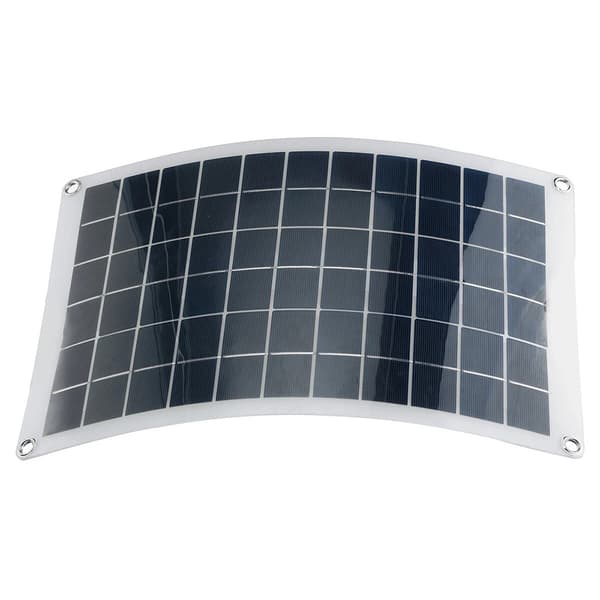 18W 18V Solpanel Batterioplader Polykrystallinsk silicium med 10A Ladecontroller, Dobbelt USB, DC