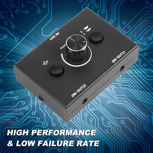 3,5 mm Audio Switch, 2 Input 1 Output/1 Input 2 Output Audio Splitter Switch, Audio Switch Box