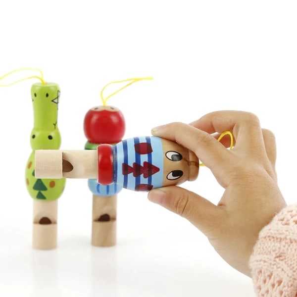 3st Tecknad djur liten visselpipa barn musikinstrument leksak