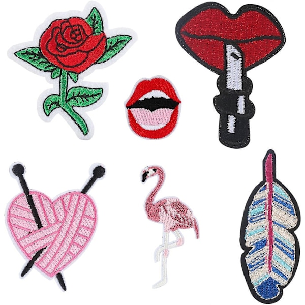 32 collage broderi mærker