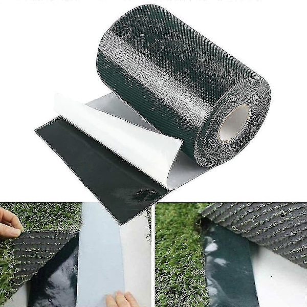 10m x 15cm Nurmikkonauha Itseliimautuva Mattoteippi Tekonurmen Saumanauha Nurmikon Mattoliimanauha Vihreä Kiinnitys Nurmikon Saumanauha
