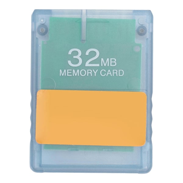 Konsol Hukommelseskort V1.966 OPL HD Loader Programkort Spil Startkort med Gennemsigtig Etui Gennemsigtig Blå 32MB
